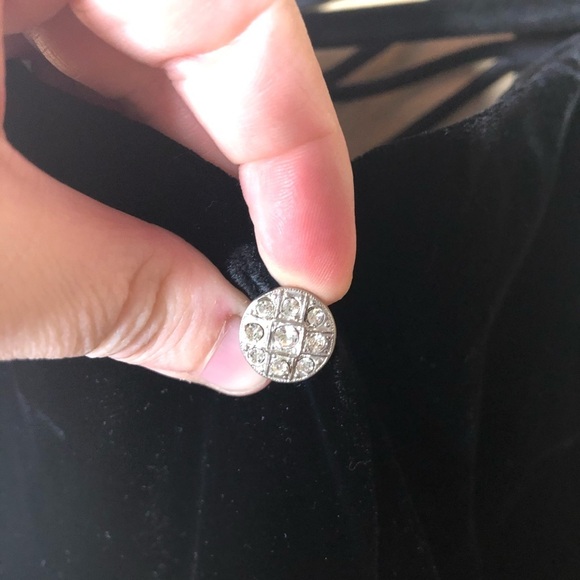 Vintage Black Velvet Cocktail Dress Size 2 - Picture 3 of 7